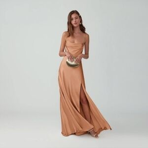 Free People Fame and Partners Rosabel Cowl Neck Gown Size 4